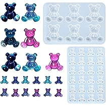 Amazon.co.jp: くま 熊さん レジン型 シリコンモールド UVレジン