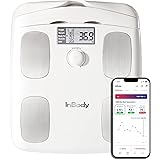 InBody H20B Smart Full Body Composition Analyzer Scale - BMI, Body Fat, Muscle Mass - Bluetooth Connected - Soft White