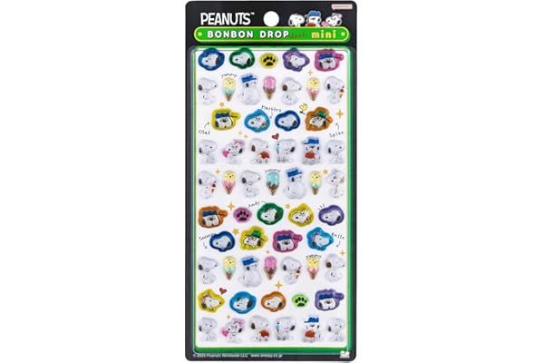 サンスター文具(Sun-Star Stationery) スヌーピー グッズ ボンボンドロップシール ミニ スヌーピー＆きょうだいたち S8815178