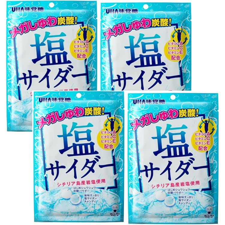 Amazon.co.jp: UHA味覚糖 塩サイダー 66g 3コ入り : 食品・飲料・お酒