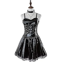 デスノート ミサ 衣装+ウィッグ+小物 フルセット コスプレ Amazon.co.jp: 【Sanjucos】 コスプレ 衣装 DEATH NOTE