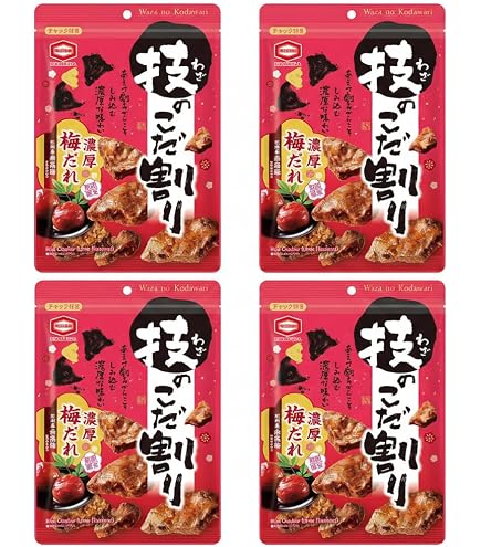 Amazon.co.jp: 亀田製菓 技のこだ割り 濃厚梅だれ 100g×6袋 : 食品