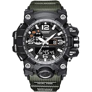 Field gear Japan スポーツ 腕時計 メンズ ミリタリーウォッチ 防水 スポーツウォッチ 大きい文字 見や…