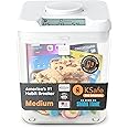Kitchen Safe: Time Locking Container (White Lid + Clear Base) - 14cm inside height