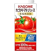 カゴメ トマトジュース 食塩無添加 1L紙パック×6本(機能性表示食品 リコピン GABA 血圧 善玉コレステロール 大容量 1000ml)