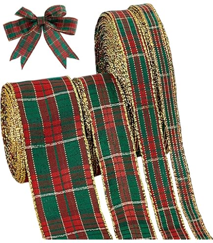 Amazon.co.jp: 赤と白 斜めのストライプ ワイヤーエッジリボン 2 1/2