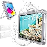タブレット防水ケース お風呂 TiMOVO 2023年 ホルダー 11インチまでのタブレット スマホ兼用 iPad 360°回転 壁掛け 耐水 防霧 強力粘着 高感度 タッチパネル操作可能 浴室 洗面所 トイレ キッチン 動画鑑賞 ipad 第10世