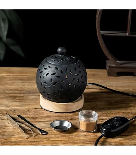 Amazon｜Giawkca 電子アロマセラピーバーナー、香炉、タイマー加熱電気