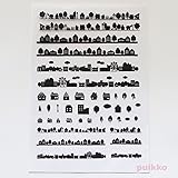 レジン封入用フィルム かわいい街並み