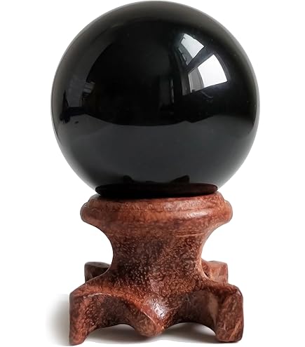 Amazon.co.jp: [GOLD STONE] モリオン 黒水晶 丸玉 24-26mm 山東省産