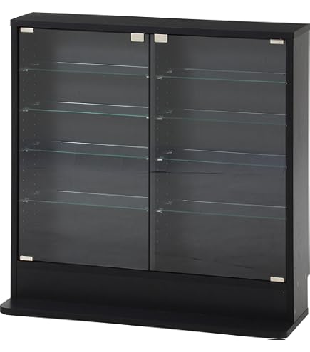 [発送可] IKEA RUDSTA ルードスタ ショーケース RUDSTA ルードスタ コレクションケース, チャコール, 42x37x155