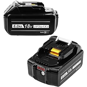 Boetpcr 互换 マキタ18vバッテリー BL1860B マキタ互换バッテリー マキタバッテリー 6.0Ah 18v…