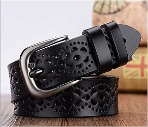 Amazon Co Jp ベルト 牛革レディースベルトレジャーオールマッチ韓国ベルト女性ジーンズベルト女性 Belt Length 115cm Color 9 服 ファッション小物