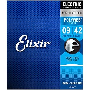 Elixir エリクサー エレキギター弦 POLYWEB Super Light .009-.042 #12000 【国…