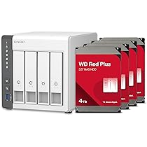 Amazon.co.jp: QNAP TS-433-4G-44W-US 4ベイ NAS 12TBストレージ