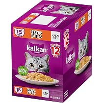 Amazon | カルカン パウチ 15歳から 60g×12袋 味わいチキン シニア