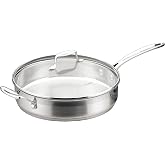 Scanpan Impact Sauté Pan, 28 cm, Silver | Made with 100% Certified Recycled Stainless Steel, Induction Compatible, Dishwasher