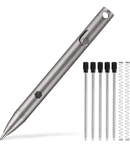 チタンボールペン ボルトアクション式 まさに一生モノ。ライフル銃のような”ボルトアクション”を採用