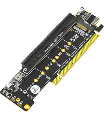 Amazon.co.jp: 10Gtek PCIe to SFF-8643 アダプターカード U.2 SSD/X8