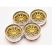 ゴールド メッシュデザイン ホイール 4本セット Amazon.co.jp: 1/10 旧車向け 深リム クローム/ゴールド