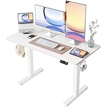 Amazon | YIHAYO 昇降デスク 高さ70-115cm 幅120cm 奥行き60cm