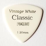 PICKBOY[ピックボーイ] ピック ビンテージ クラシックピック ホワイト トライアングル 販売単位：1枚 (1.20mm)
