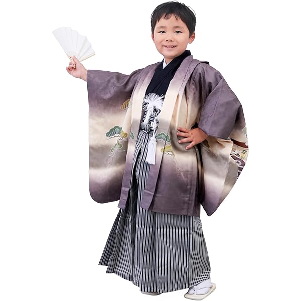 Amazon | [KYOETSU] [キョウエツ] 七五三 男の子 5歳 着物 袴 セット