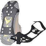 Amazon Kodi アイゼン スノー アイス スパイク かんじき 靴底用 滑り止め 雪道 10ピン 氷 登山 転倒防止 ゴム ブーツ スニーカー シューズ 対応 携帯便利 男女兼用 Kodi アイゼン