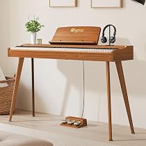 Amazon | Rhymo 電子ピアノ 88鍵 ポータブルスタイル 金属スタンド分離