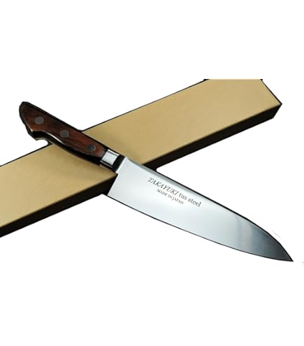 Amazon.co.jp: 堺孝行(日本鋼・ツバ付)牛刀 27cm 15014 : Home