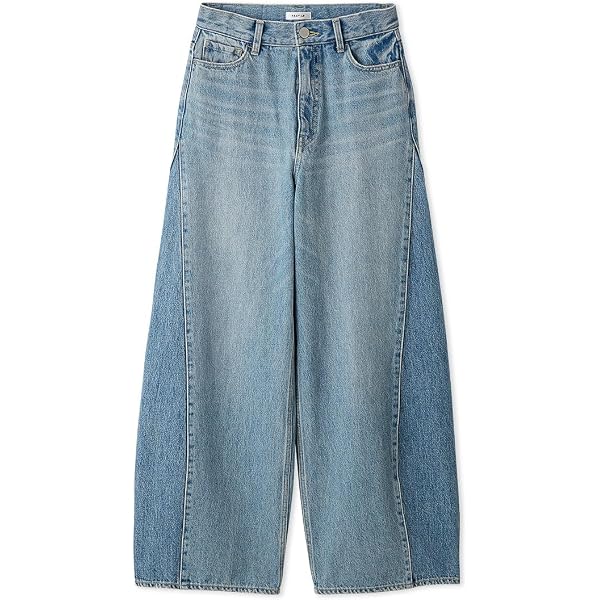 Amazon | [フレイ アイディー] カットアウトバレルデニムパンツ