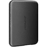 Cirago 外付けHDD ポータブルハードディスク 500GB スリムタイプ USB3.0 テレビ録画/PC/Mac/PS4/XBox対応 耐衝撃ラバー付 (Black)