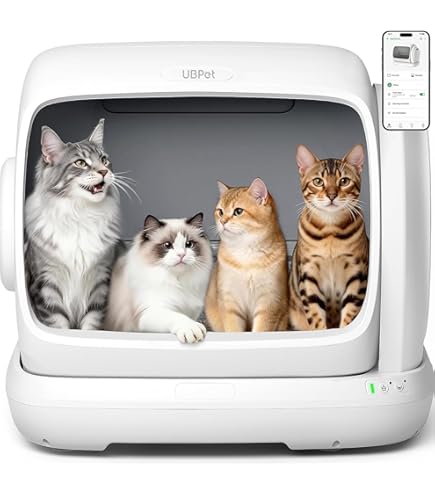 UBPET C20 猫の自動トイレ ホワイト　全自動 UBPET 日本公式ストア│ UBPET C20 全自動猫トイレ 市販ゴミ袋対応