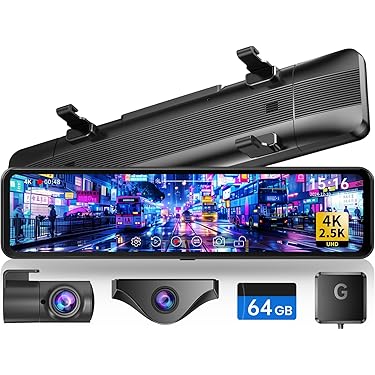 ストリーミング・メデイアミラー型ドライブレコーダー　フロント4K・リア2K Amazon.co.jp: WOLFBOX ドライブレコーダー ミラー型 最新 フロント4K+