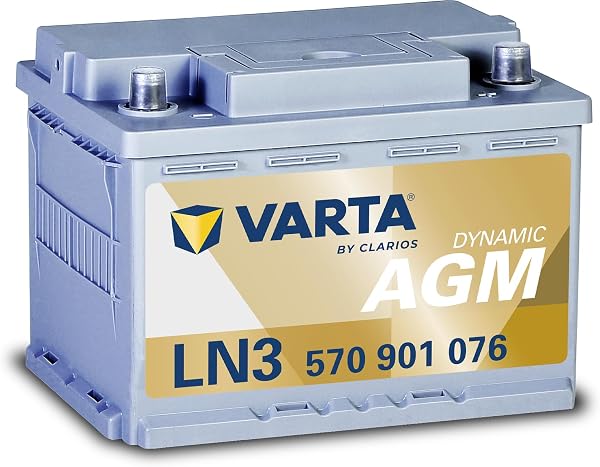 VARTA(バルタ) Dynamic AGM LN3 AGM (570 901 076) 輸入車・国産車用バッテリー アイドリングストップ車/標準車 <欧州車 純正採用ブランド> <長期保証>ドイツ車適合 - 1