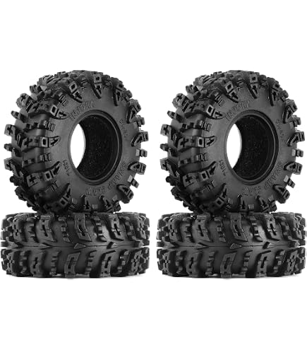 Amazon | INJORA 1.0 55 x 20mm 全地形コンプピンタイヤ 1/18 1/24 RC