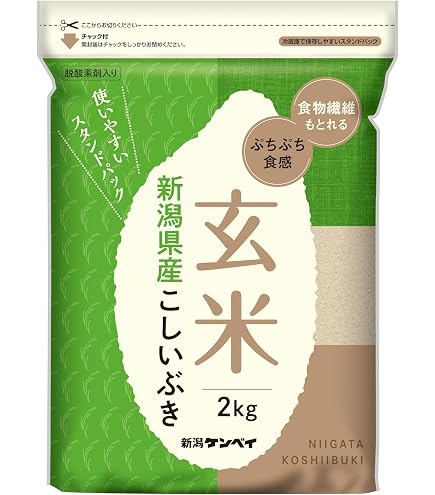 Amazon.co.jp: 玄米 新潟県産コシヒカリ 2kg 令和7年産 : 食品・飲料