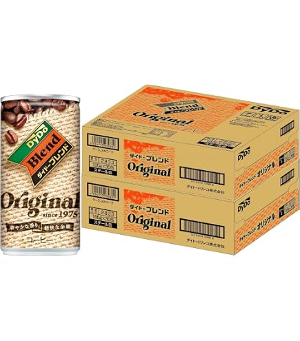 Amazon.co.jp: DyDo Blend Coffee ORIGINAL 185g缶×30本 : 食品・飲料