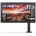 LG エルゴノミクス スタンド モニター ディスプレイ 32UN880-B 31.5インチ/4K/HDR/IPS非光沢/USB Type-C,HDMI×2、DP/FreeSync/スピーカー/チルト,スイベル,高さ調節,ピボット対応/フリッカーセーフ