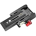 Neewer Professional Aluminum Alloy Quick Shoe Plate Adapter with 1/4 3/8 inches Screw for DSLR Camera Camcorder Tripod Monopo