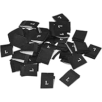 Amazon.co.jp: uxcell 衣類縫製サイズラベル 万能ラベル 服の