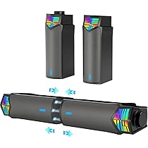 デスクトップPCセット LEDスピーカー付き 楽天市場】PCスピーカー, Smalody ゲーミングスピーカー USB電源