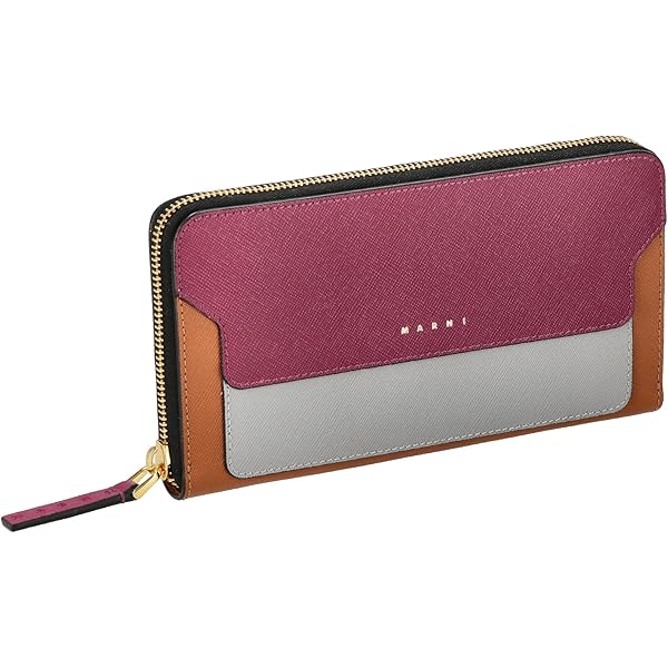 Amazon | [Marni] [マルニ] 長財布 バイカラー サフィアーノ ラウンド