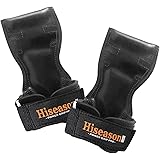 Hiseason パワーグリップ 筋トレ 懸垂 ラバー 握力補助 滑り止め改良強化 耐摩耗 ぱわーぐりっぷ 強度600kg 男女兼用 左右セット 黒