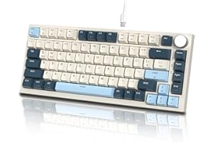 MAMBASNAKE K85 RGB 磁気メカニカルゲーミングキーボードラピッドトリガー 搭載 ゲーミングキーボード ストローク調整可 pbt キーキャップ TKL ゲーミング 82キーアンチゴースト 75% US 配列 ガスケット構造 専用メディア