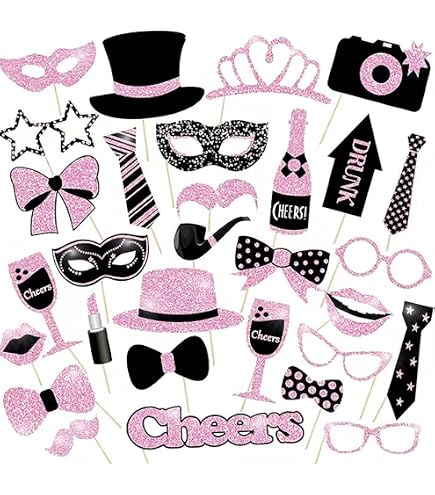 Amazon.co.jp: 【ノーブランド品】フォトプロップス31点セット(HAPPY