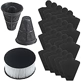 Aolleteau アイリスオーヤマ ふとんクリーナー用交換フィルター CF-FT1、IC-FAC2、IC-FAC3、KIC-FAC3、IC-FAC4、KIC-FAC4、1パック ヘパフィルター、2パック集塵フィルター、20パック使い捨てフィルター