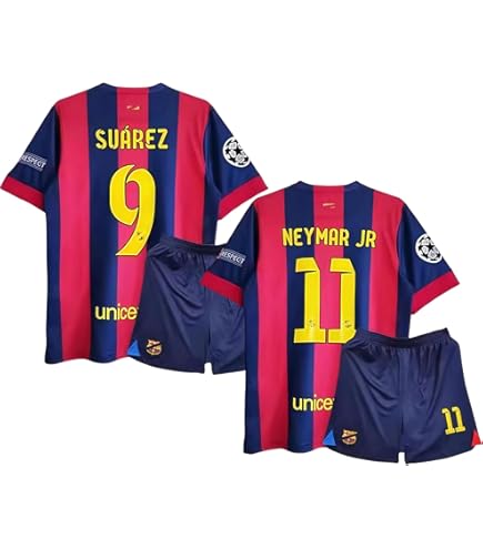 Amazon | 子供 ネイマールのユニフォーム レトロ 14-15 バルセロナ 11