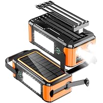 Amazon | 【新登場PSE認証済み80000mAh大容量&手回し充電】22.5W/PD18W