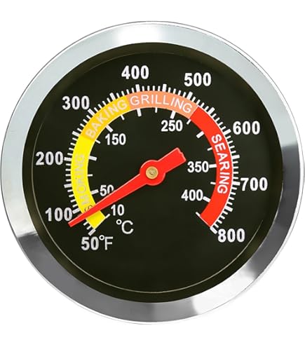 Thermomètre De Barbecue En Acier Inoxydable - Compatible Weber Q120, Q220, Q300, Q320 Et Spirit 200/300 - Pièce De Rechange
